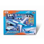 Jucarii, Copii si Bebe - Jucarii si jocuri - Vehicule si jucarii cu telecomanda - Elicoptere, avioane si nave de jucarie - Set aeroport avion alb - Infinity.ro