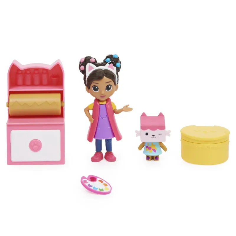 Jucarii, Copii si Bebe - Jucarii si jocuri - Papusi si accesorii - Papusi - Set de joaca, Gabby's Dollhouse, Studioul de arta al lui Gabby - Infinity.ro
