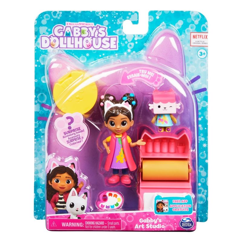 Jucarii, Copii si Bebe - Jucarii si jocuri - Papusi si accesorii - Papusi - Set de joaca, Gabby's Dollhouse, Studioul de arta al lui Gabby - Infinity.ro