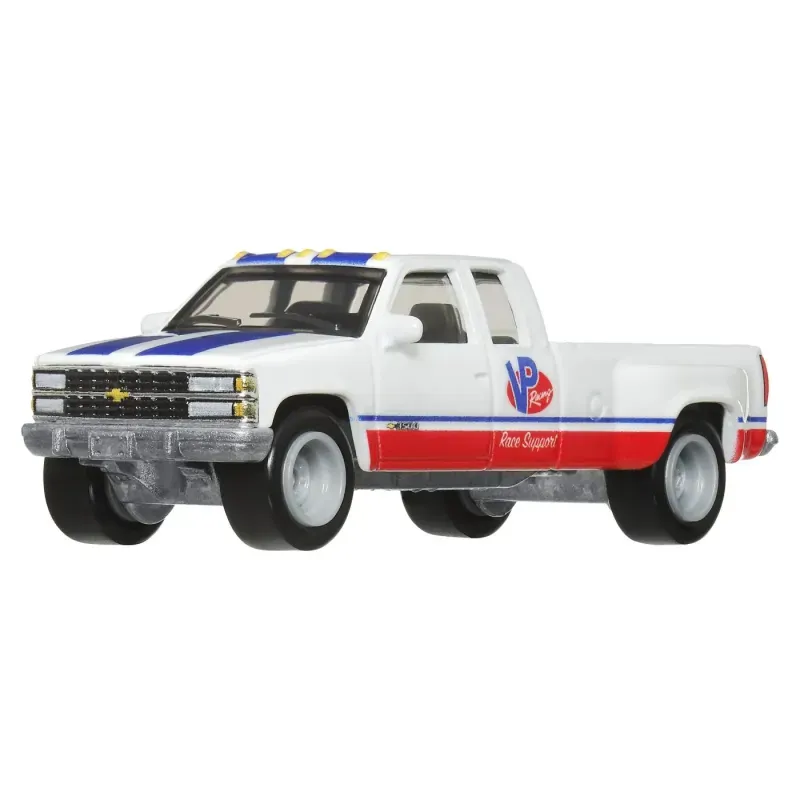 Jucarii, Copii si Bebe - Jucarii si jocuri - Vehicule si jucarii cu telecomanda - Masinute - Transportator cu masinuta Hot Wheels, 63 Chevy Nova si 88 Chevy Silverado 3500 - Infinity.ro