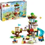 Jucarii, Copii si Bebe - Jucarii si jocuri - Seturi de constructie si cuburi - Seturi de constructie - LEGO DUPLO Casa din copac 3 in 1, 10993 - Infinity.ro