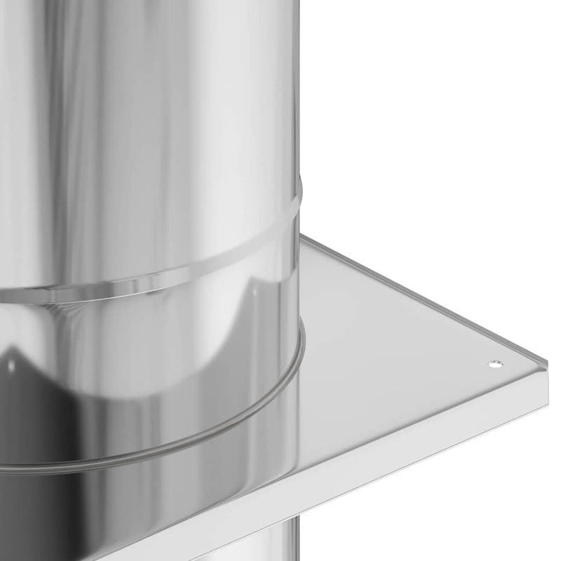 Casa si Gradina - Termice - Sobe, Seminee si accesorii - Accesorii seminee si sobe - Extensie pentru semineu Argintiu 35 x 35 x 132 cm - Infinity.ro