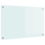 Casa si Gradina - Sanitare - Chiuveta bucatarie si accesorii - Accesorii chiuvete - Spate de bucatarie Alb 80 x 50 x 0.8 cm sticla securizata - Infinity.ro