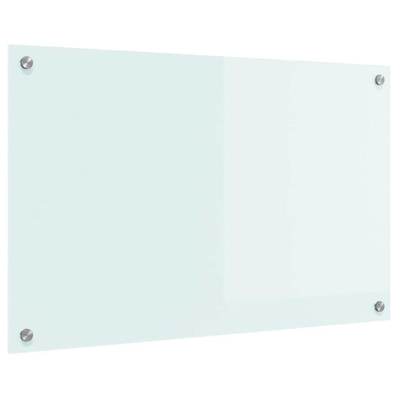 Casa si Gradina - Sanitare - Chiuveta bucatarie si accesorii - Accesorii chiuvete - Spate de bucatarie Alb 80 x 50 x 0.8 cm sticla securizata - Infinity.ro