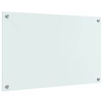 Casa si Gradina - Sanitare - Chiuveta bucatarie si accesorii - Accesorii chiuvete - Spate de bucatarie Alb 80 x 50 x 0.8 cm sticla securizata - Infinity.ro