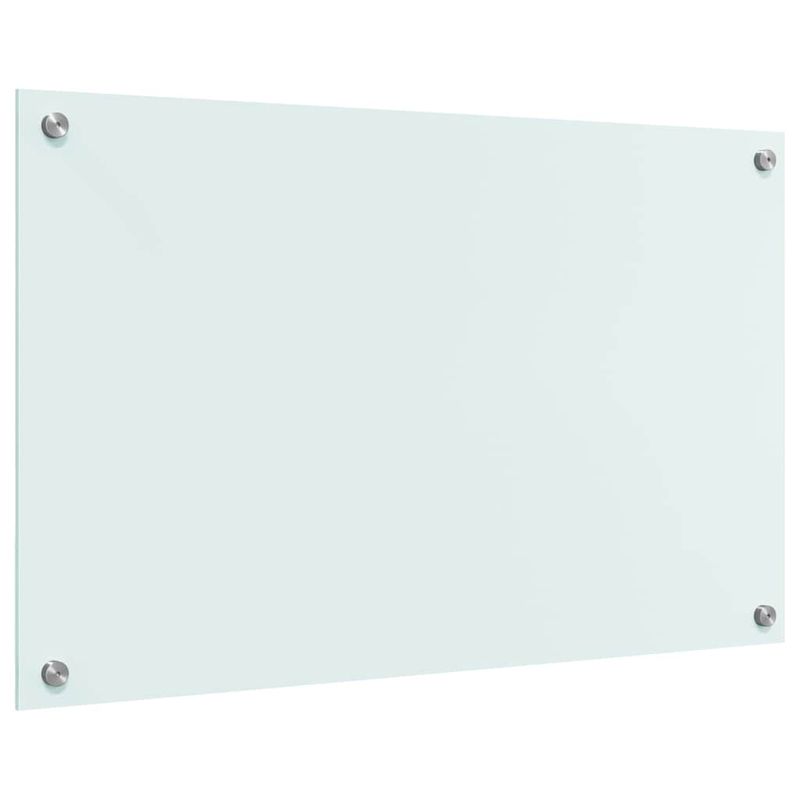 Casa si Gradina - Sanitare - Chiuveta bucatarie si accesorii - Accesorii chiuvete - Spate de bucatarie Alb 80 x 50 x 0.8 cm sticla securizata - Infinity.ro