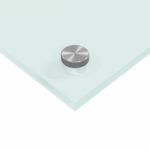 Casa si Gradina - Sanitare - Chiuveta bucatarie si accesorii - Accesorii chiuvete - Spate de bucatarie Alb 80 x 50 x 0.8 cm sticla securizata - Infinity.ro