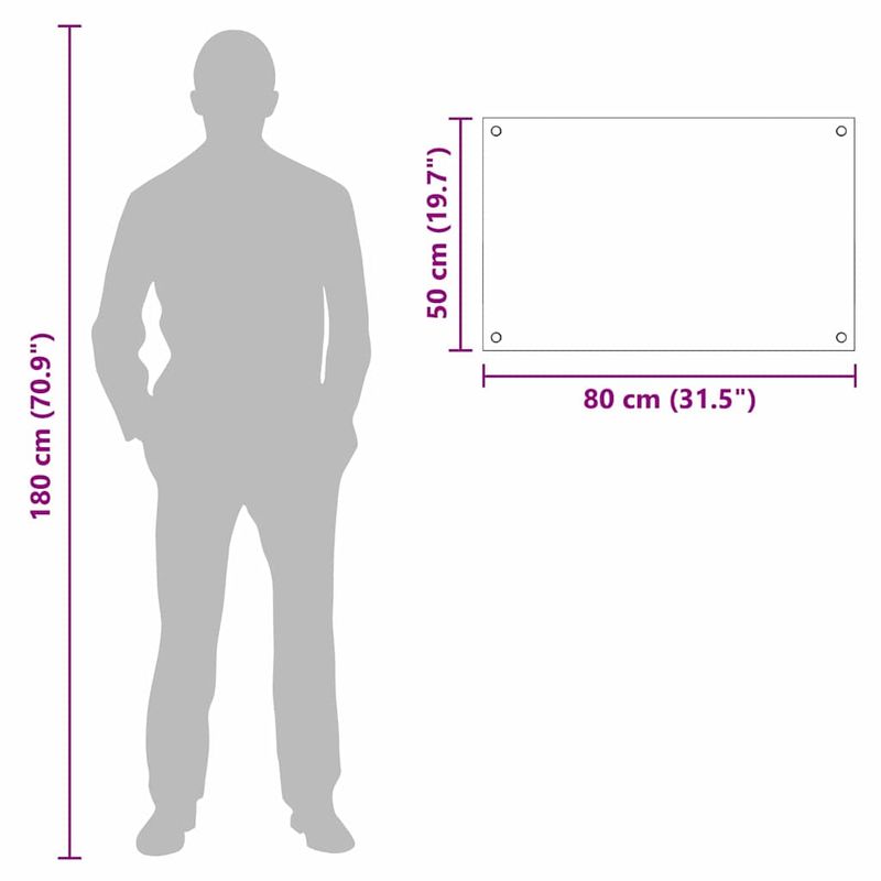 Casa si Gradina - Sanitare - Chiuveta bucatarie si accesorii - Accesorii chiuvete - Spate de bucatarie Negru 80 x 50 x 0.8 cm sticla securizata - Infinity.ro