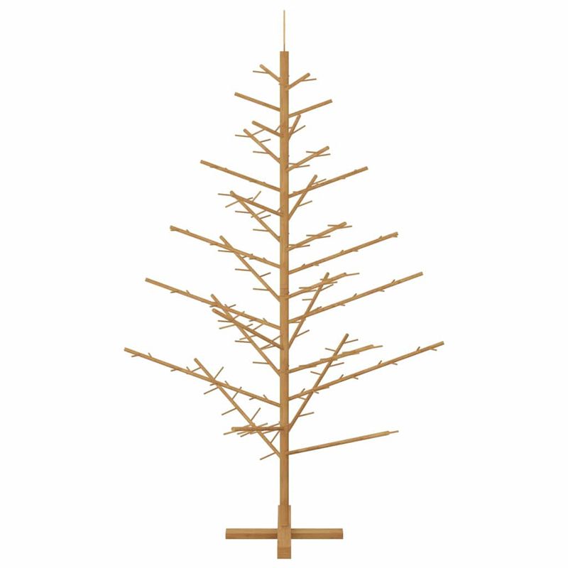 Casa si Gradina - Decoratiuni - Decoratiuni de sezon - Brad de Craciun din lemn Maro 180 cm Lemn masiv de pin - Infinity.ro