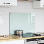 Casa si Gradina - Sanitare - Chiuveta bucatarie si accesorii - Accesorii chiuvete - Spate de bucatarie Alb 70 x 50 x 0.8 cm sticla securizata - Infinity.ro