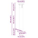 Casa si Gradina - Termice - Sobe, Seminee si accesorii - Accesorii seminee si sobe - Extensie pentru semineu Argintiu 25 x 25 x 132 cm - Infinity.ro