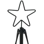 Casa si Gradina - Decoratiuni - Decoratiuni de sezon - Brad de Craciun in Forma de Con cu suport Negru 90 cm Otel - Infinity.ro