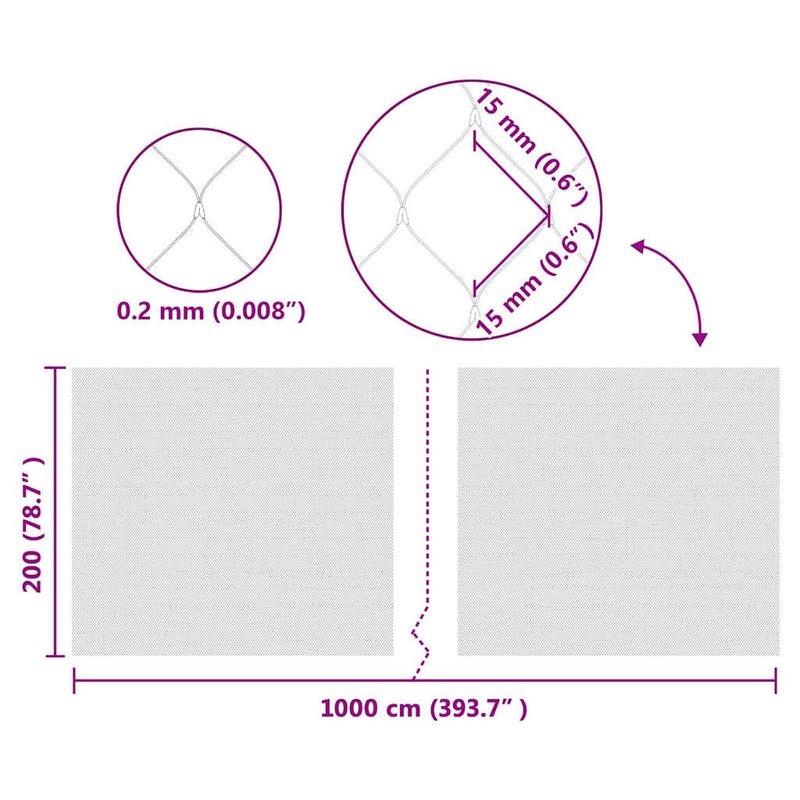 Casa si Gradina - Gradinarit si plante - Plante si ghivece - Bulbi, seminte si rasaduri - Plasa de protectie pentru pasari Verde 2 x 10 m HDPE - Infinity.ro