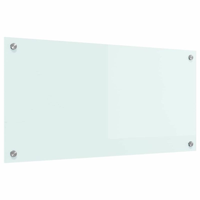 Casa si Gradina - Sanitare - Chiuveta bucatarie si accesorii - Accesorii chiuvete - Spate de bucatarie Alb 80 x 40 x 0.8 cm sticla securizata - Infinity.ro