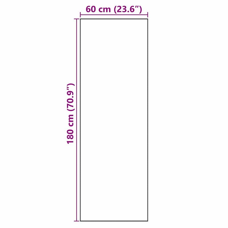 Casa si Gradina - Textile si covoare - Covoare - Covoare casa - Covor de bucatarie Negru 180 x 60 cm Catifea - Infinity.ro