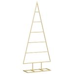 Casa si Gradina - Decoratiuni - Decoratiuni de sezon - Pom de Craciun din metal Auriu 90 cm Otel vopsit in pulbere - Infinity.ro