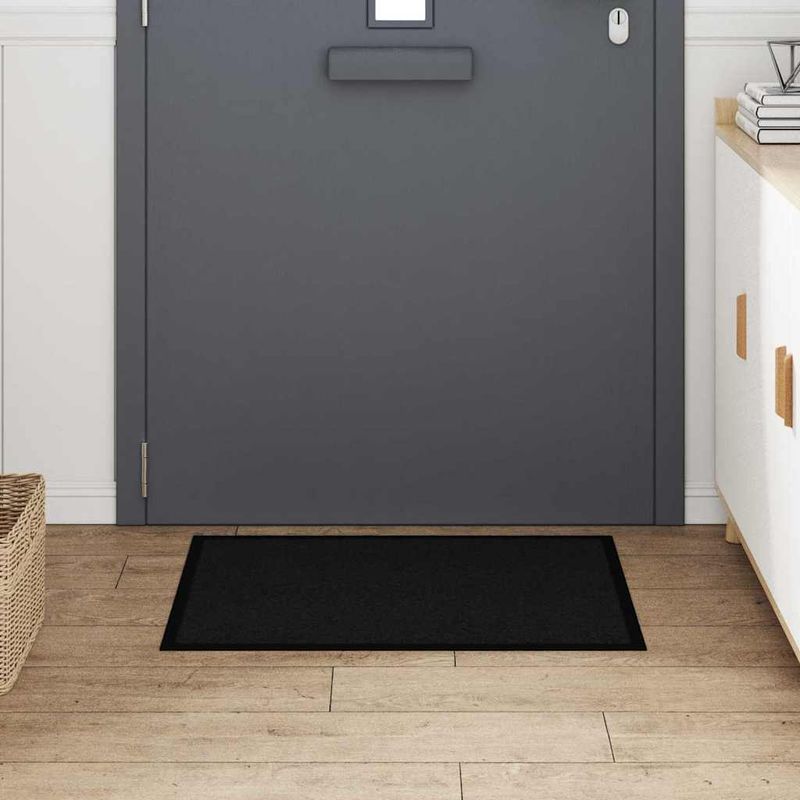 Casa si Gradina - Textile si covoare - Covoare - Covorase intrare - Covoras de intrare Negru 60 x 80 cm Tesatura Teddy - Infinity.ro
