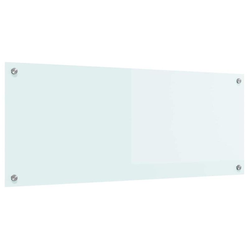 Casa si Gradina - Sanitare - Chiuveta bucatarie si accesorii - Accesorii chiuvete - Spate de bucatarie Alb 100 x 40 x 0.8 cm sticla securizata - Infinity.ro