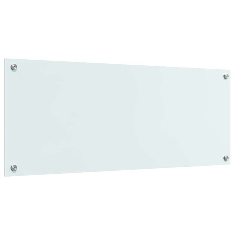 Casa si Gradina - Sanitare - Chiuveta bucatarie si accesorii - Accesorii chiuvete - Spate de bucatarie Alb 100 x 40 x 0.8 cm sticla securizata - Infinity.ro