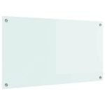 Casa si Gradina - Sanitare - Chiuveta bucatarie si accesorii - Accesorii chiuvete - Spate de bucatarie Alb 90 x 50 x 0.8 cm sticla securizata - Infinity.ro