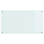 Casa si Gradina - Sanitare - Chiuveta bucatarie si accesorii - Accesorii chiuvete - Spate de bucatarie Alb 90 x 50 x 0.8 cm sticla securizata - Infinity.ro