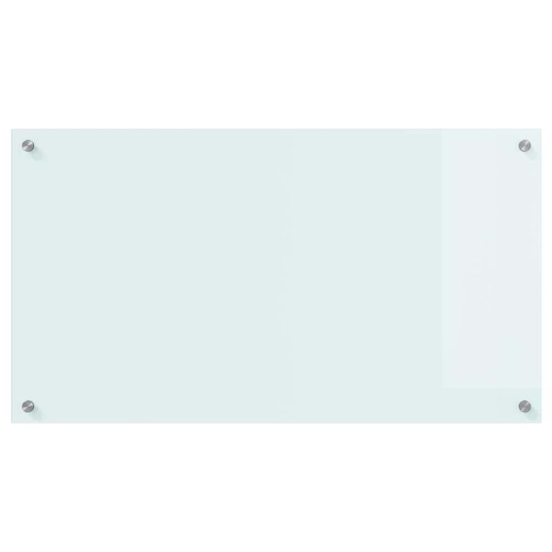 Casa si Gradina - Sanitare - Chiuveta bucatarie si accesorii - Accesorii chiuvete - Spate de bucatarie Alb 90 x 50 x 0.8 cm sticla securizata - Infinity.ro