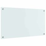 Casa si Gradina - Sanitare - Chiuveta bucatarie si accesorii - Accesorii chiuvete - Spate de bucatarie Alb 90 x 50 x 0.8 cm sticla securizata - Infinity.ro