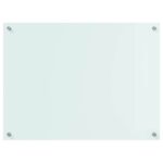 Casa si Gradina - Sanitare - Chiuveta bucatarie si accesorii - Accesorii chiuvete - Spate de bucatarie Alb 80 x 60 x 0.8 cm sticla securizata - Infinity.ro