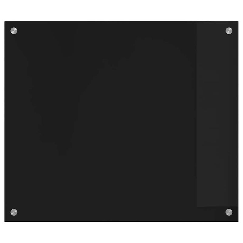 Casa si Gradina - Sanitare - Chiuveta bucatarie si accesorii - Accesorii chiuvete - Spate de bucatarie Negru 70 x 60 x 0.8 cm sticla securizata - Infinity.ro