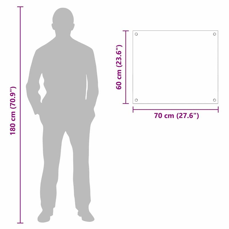 Casa si Gradina - Sanitare - Chiuveta bucatarie si accesorii - Accesorii chiuvete - Spate de bucatarie Negru 70 x 60 x 0.8 cm sticla securizata - Infinity.ro