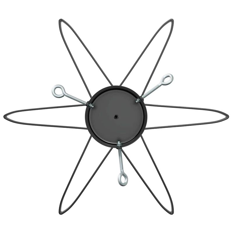 Casa si Gradina - Decoratiuni - Decoratiuni de sezon - Suport pentru brad de Craciun 1.73 Negru 49 x 49 x 15,5 cm Otel - Infinity.ro