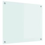 Casa si Gradina - Sanitare - Chiuveta bucatarie si accesorii - Accesorii chiuvete - Spate de bucatarie Alb 70 x 60 x 0.8 cm sticla securizata - Infinity.ro