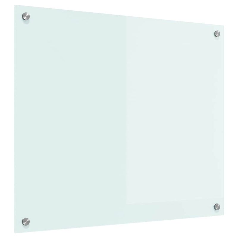 Casa si Gradina - Sanitare - Chiuveta bucatarie si accesorii - Accesorii chiuvete - Spate de bucatarie Alb 70 x 60 x 0.8 cm sticla securizata - Infinity.ro