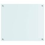 Casa si Gradina - Sanitare - Chiuveta bucatarie si accesorii - Accesorii chiuvete - Spate de bucatarie Alb 70 x 60 x 0.8 cm sticla securizata - Infinity.ro