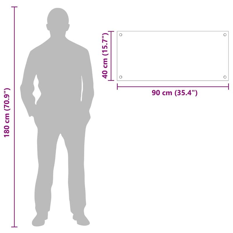 Casa si Gradina - Sanitare - Chiuveta bucatarie si accesorii - Accesorii chiuvete - Spate de bucatarie Negru 90 x 40 x 0.8 cm sticla securizata - Infinity.ro