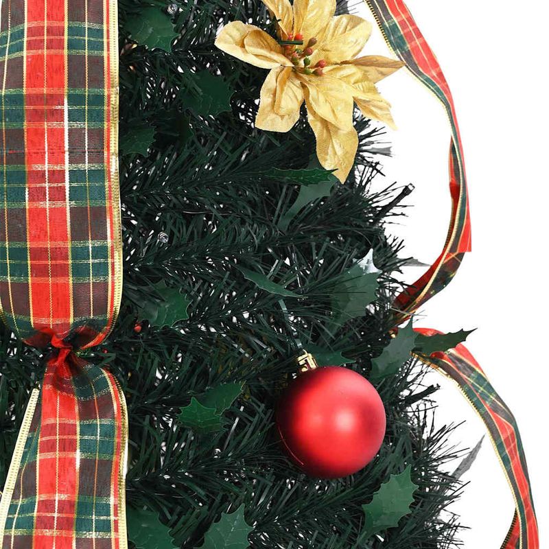 Casa si Gradina - Decoratiuni - Decoratiuni de sezon - Brad de Craciun artificial cu 100 LED Verde 150 cm PVC - Infinity.ro