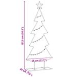 Casa si Gradina - Decoratiuni - Decoratiuni de sezon - Pom de Craciun din metal cu suport Negru 125 cm Otel - Infinity.ro