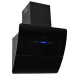 Electronice si Electrocasnice - Aragazuri, cuptoare si hote - Hote - Hote traditionale - Hota montata pe perete negru 60 cm otel inoxidabil 756 m³/h - Infinity.ro