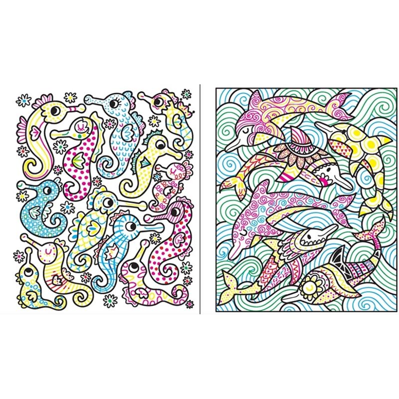 Carti si Birotica - Carti - Carti pentru copii - Carti pentru bebelusi - Under the Sea Magic Painting Book Usborne - Infinity.ro