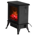 Electronice si Electrocasnice - Climatizare si sisteme de incalzire - Aparate incalzire aer - Seminee electrice - Semineu electric compact Adler AD7754, 1800W, sticla securizata, ceramica, efect flacara 3D, 2 trepte - Infinity.ro