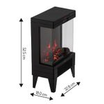 Electronice si Electrocasnice - Climatizare si sisteme de incalzire - Aparate incalzire aer - Seminee electrice - Semineu electric Adler AD7755, 2000W, sticla securizata, efect flacara 3D, 2 trepte - Infinity.ro