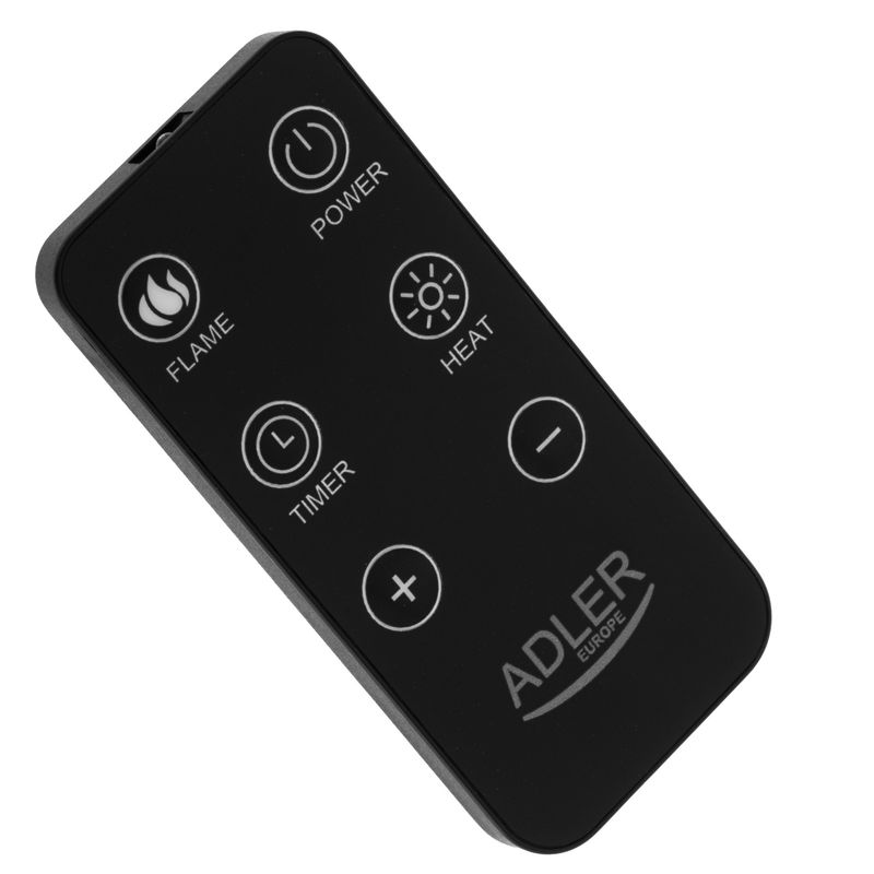 Electronice si Electrocasnice - Climatizare si sisteme de incalzire - Aparate incalzire aer - Seminee electrice - Semineu electric Adler AD7755, 2000W, sticla securizata, efect flacara 3D, 2 trepte - Infinity.ro