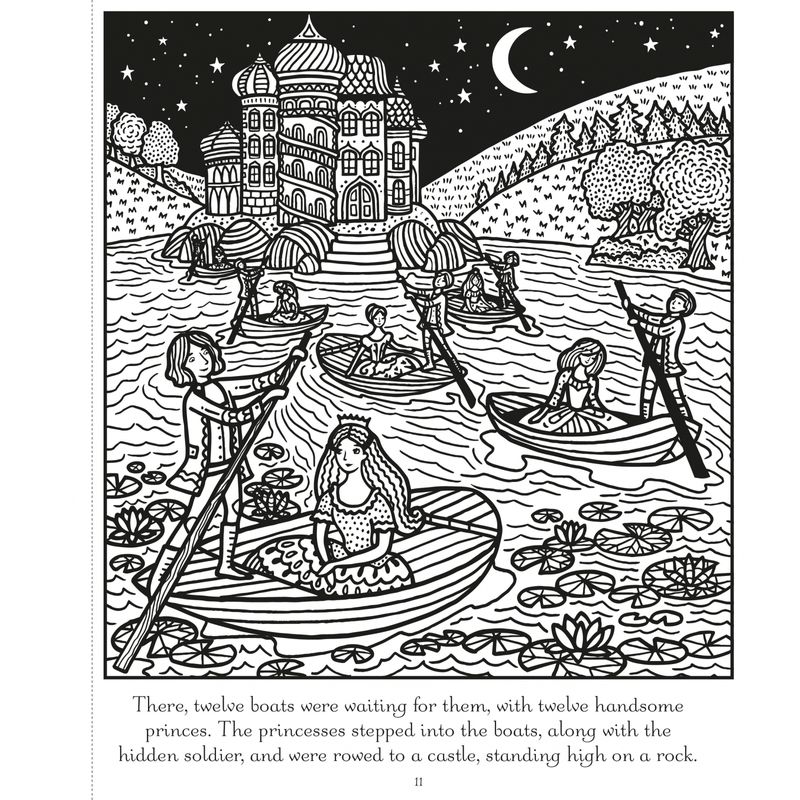 Carti si Birotica - Carti - Carti pentru copii - Carti pentru bebelusi - Twelve Magic Princesses Magic Painting Book Usborne - Infinity.ro