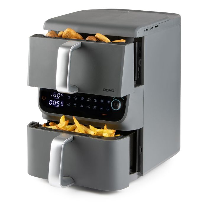 Friteuza cu aer cald dubla Domo DO549FR, 3.5+6.5L, 2500W