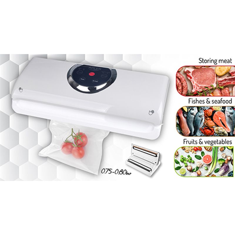 Electronice si Electrocasnice - Electrocasnice bucatarie - Mixere, tocatoare & roboti de bucatarie - Aparate de vidat - Aparat de vidat Adler AD 4503 - Infinity.ro