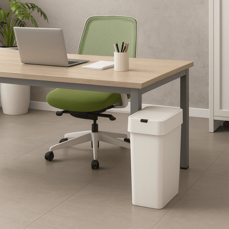 Casa si Gradina - Mobilier - Organizare si depozitare - Cosuri de gunoi - Cos de gunoi cu senzor de miscare 9 L Koken, Automat, anti-miros, silentios, Rezistent la apa IPX5, 21.8x13x31.5 cm, Alb - Infinity.ro