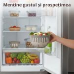 Casa si Gradina - Bucatarie si vesela - Vesela si tacamuri - Farfurii si boluri - Set 4 boluri din plastic durabil Koken pentru salate, fructe si mancare gatita,0.45 /1.6 /3.6 /5.6 L, fara BPA, Alb - Infinity.ro