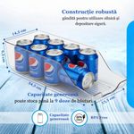 Casa si Gradina - Bucatarie si vesela - Organizare si depozitare bucatarie - Cutii alimentare - Cutie depozitare doze bauturi in frigider Koken, cutii alimentare, organizare frigider, bucatarie, Plastic - Infinity.ro