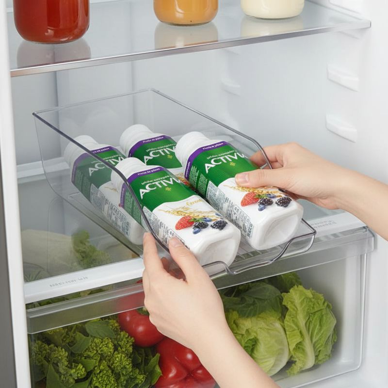 Casa si Gradina - Bucatarie si vesela - Organizare si depozitare bucatarie - Cutii alimentare - Cutie depozitare doze bauturi in frigider Koken, cutii alimentare, organizare frigider, bucatarie, Plastic - Infinity.ro