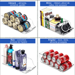 Casa si Gradina - Bucatarie si vesela - Organizare si depozitare bucatarie - Cutii alimentare - Cutie depozitare doze bauturi in frigider Koken, cutii alimentare, organizare frigider, bucatarie, Plastic - Infinity.ro